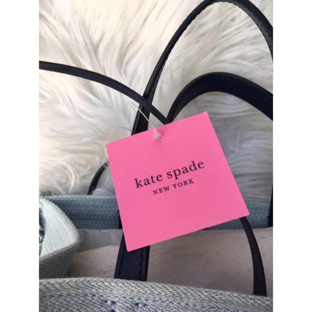 NWT Katespade Sam denim satchel - Picture 8 of 15